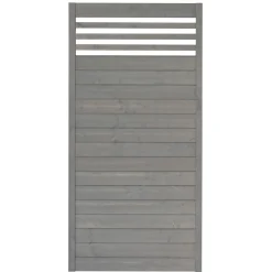 Zaunserie Malmö Grundelement 90 x 180 cm Fichte basaltgrau lasiert